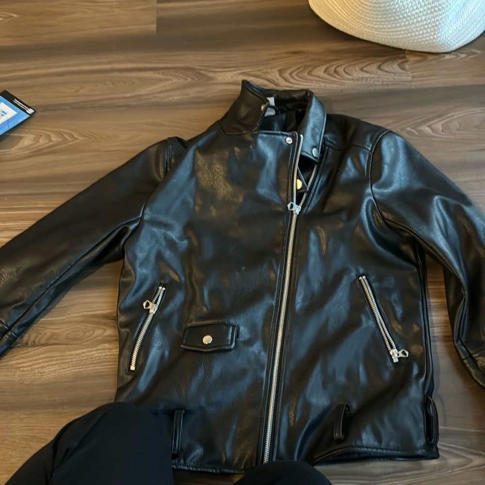 H&M faux leather jacket